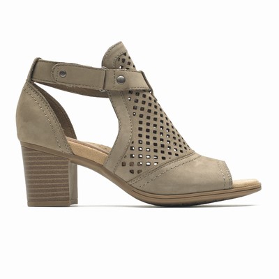 Rockport Cobb Hill Hattie Hi Cuff Heels Damen Grau WXR-497832